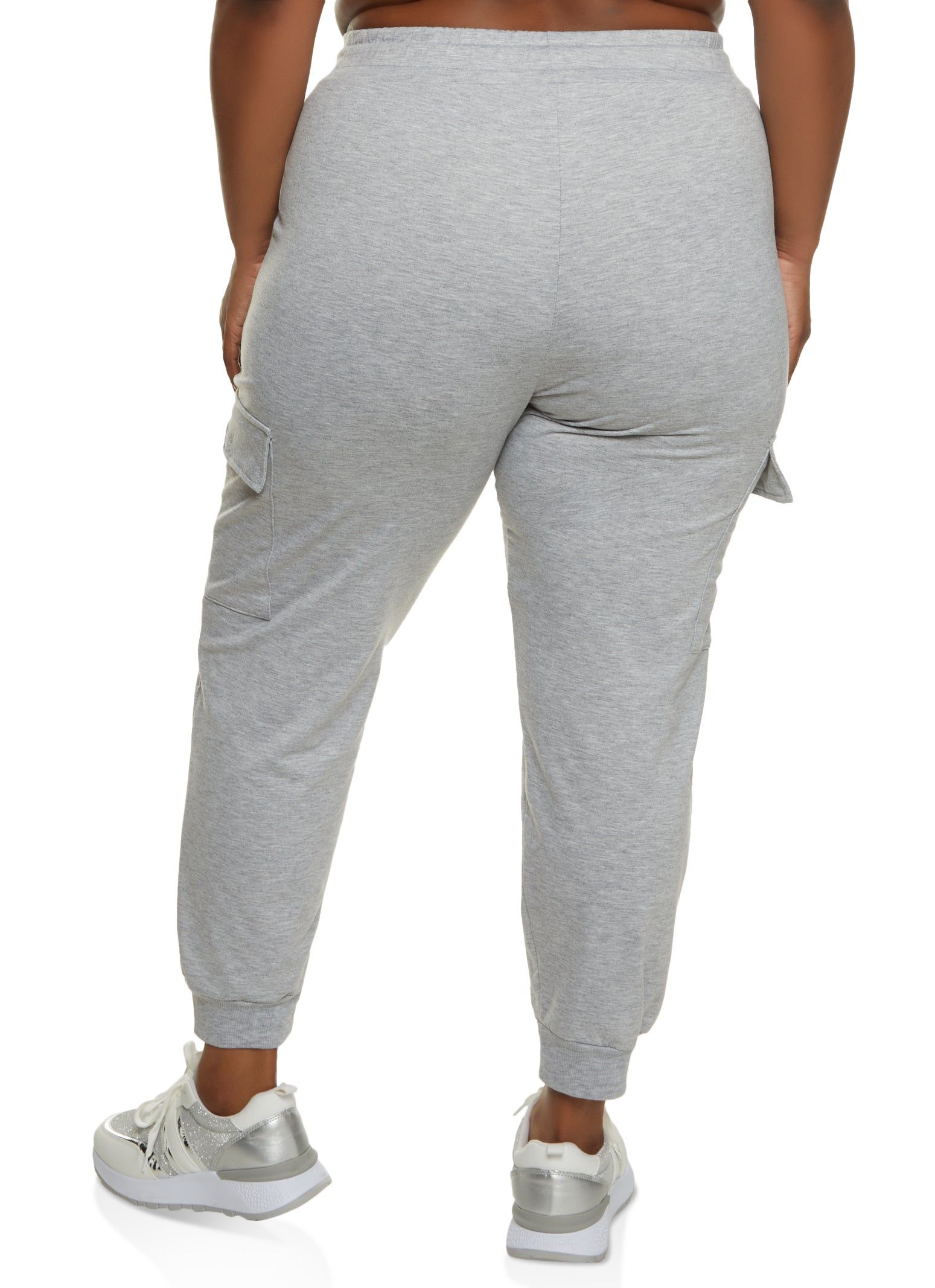 Plus Size French Terry Cargo Pocket Joggers sold by Rainbow product image thumbnail 2