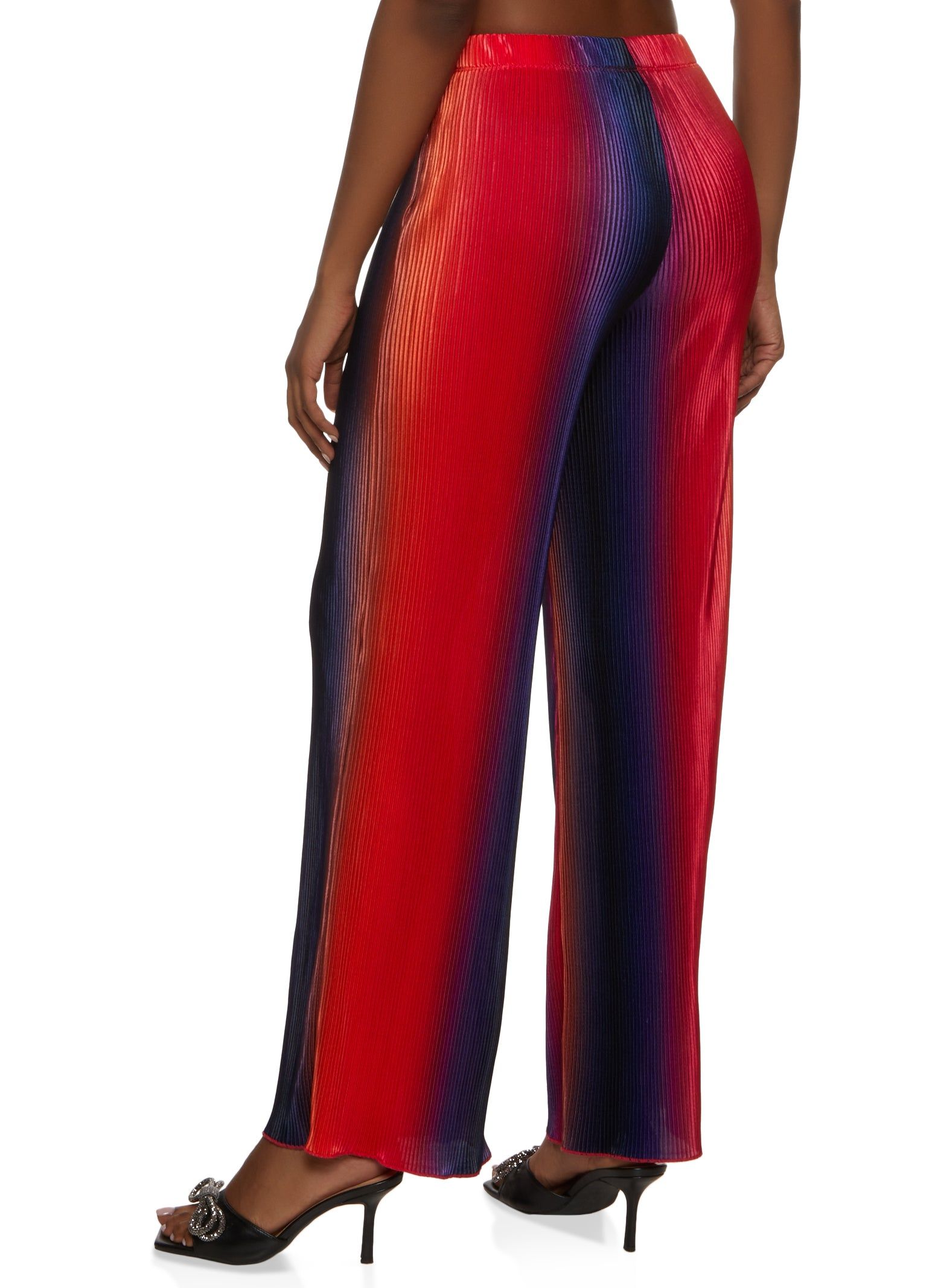 Plisse Ombre High Waist Wide Leg Pants sold by Rainbow product image thumbnail 2