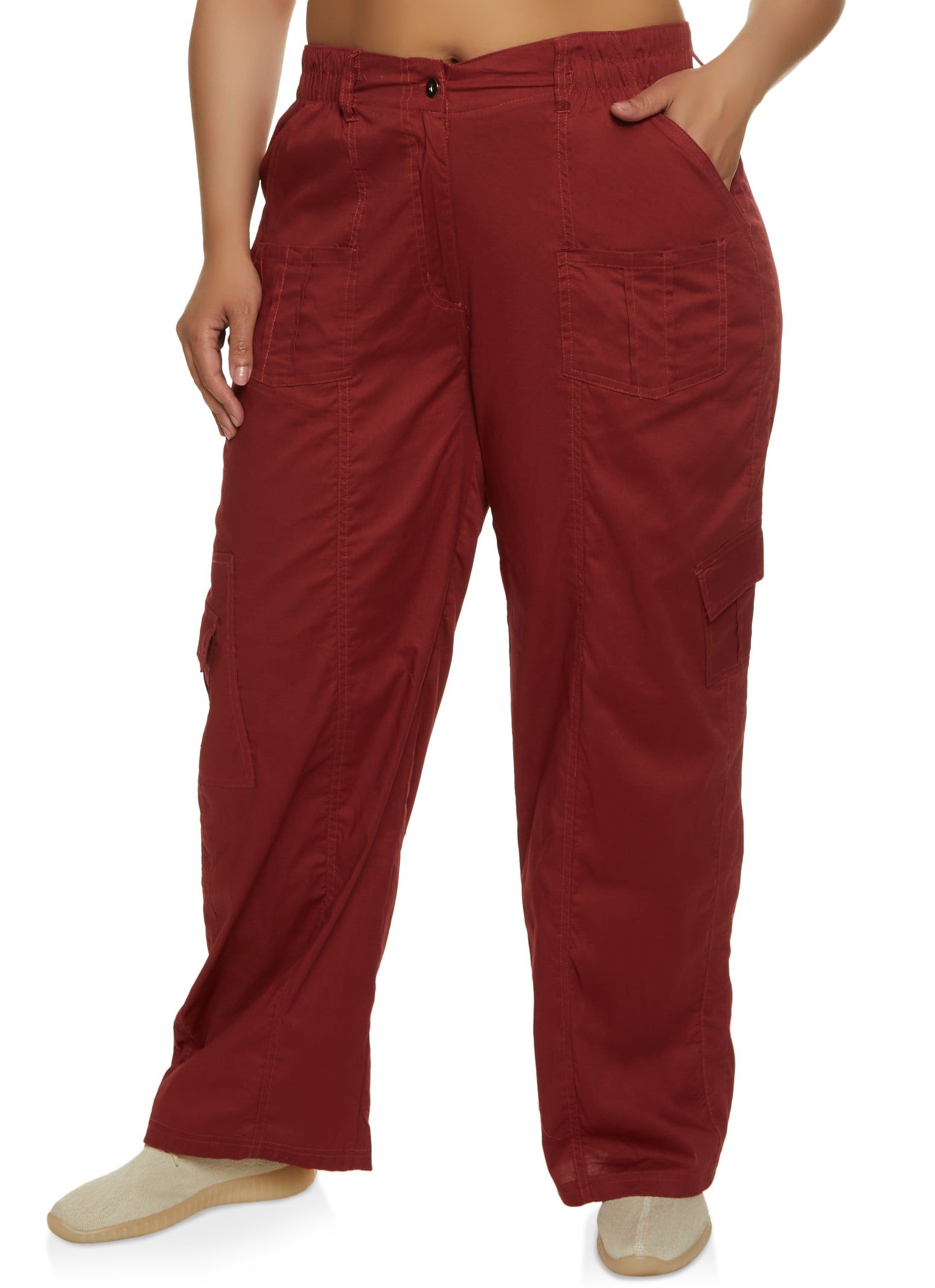 Plus Size Poplin Cargo Pants sold by Rainbow product image thumbnail 2