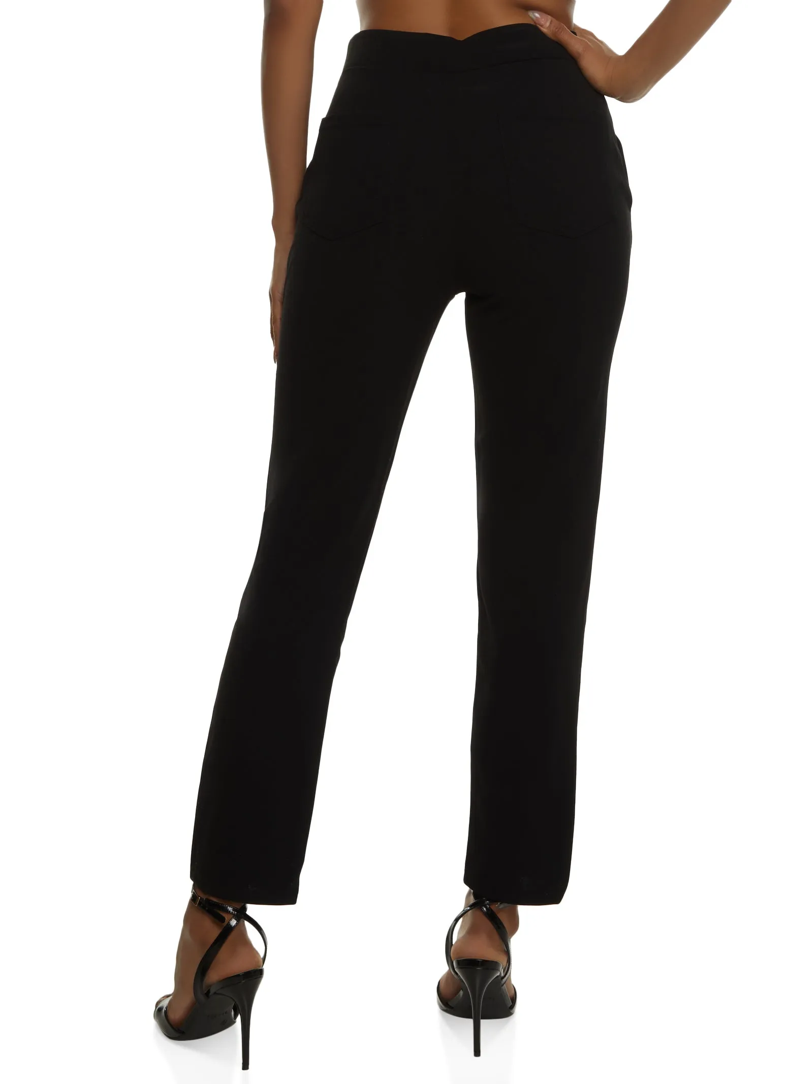 Straight Leg Crepe Knit Pants sold by Rainbow product image thumbnail 2