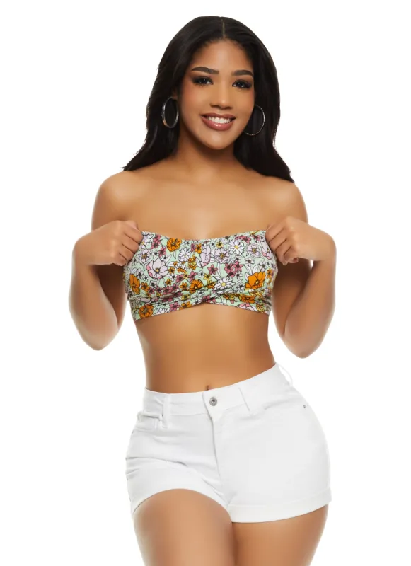 Almost Famous Printed Tube Top sold by Rainbow