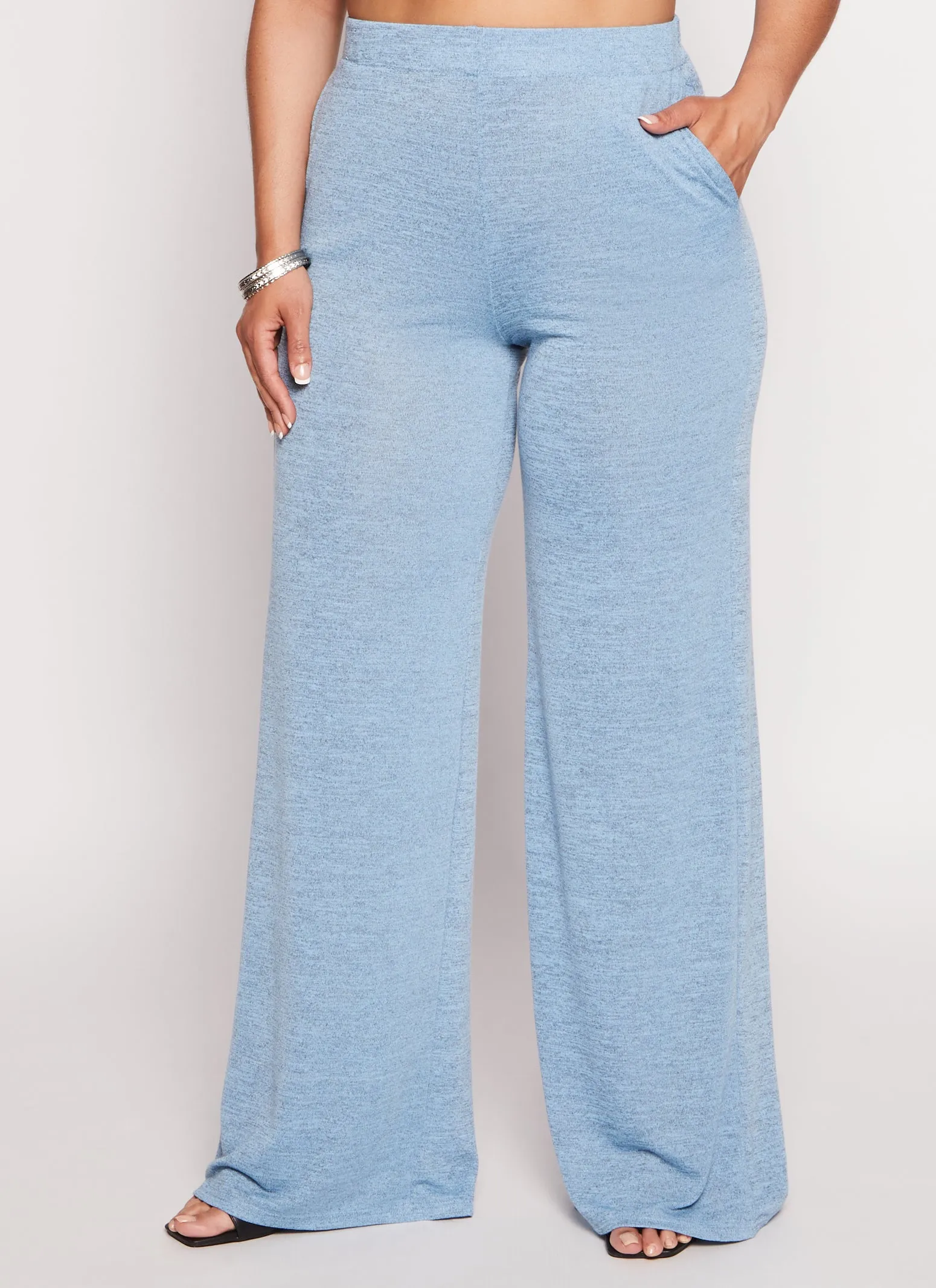 Plus Size Daisy Wide Leg High Waist Pants sold by Rainbow product image thumbnail 2