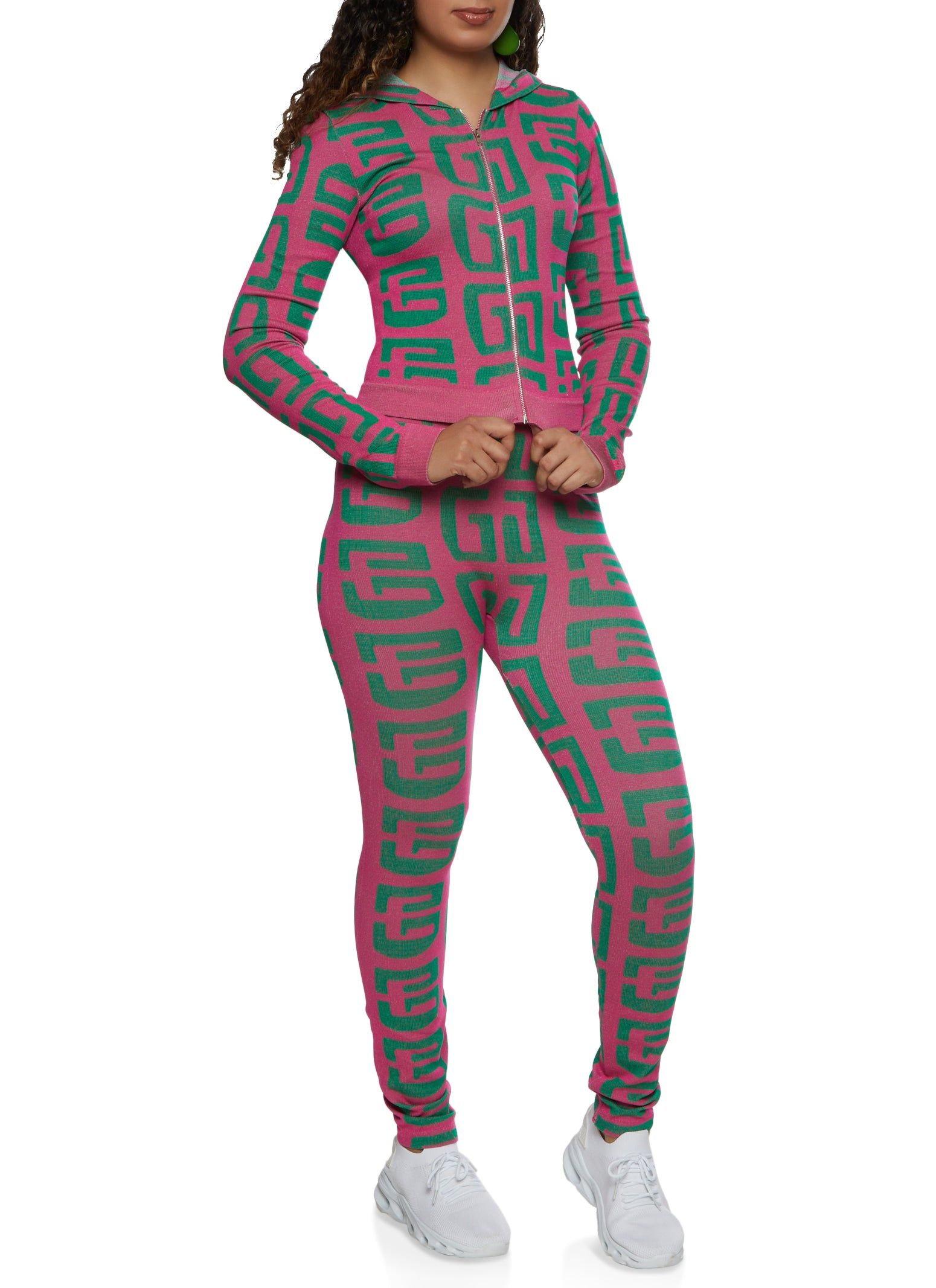 Seamless Geometric Print Track Jacket sold by Rainbow product image thumbnail 2