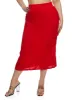 Plus Size Linen Toggle Drawstring Cargo Skirt sold by Rainbow