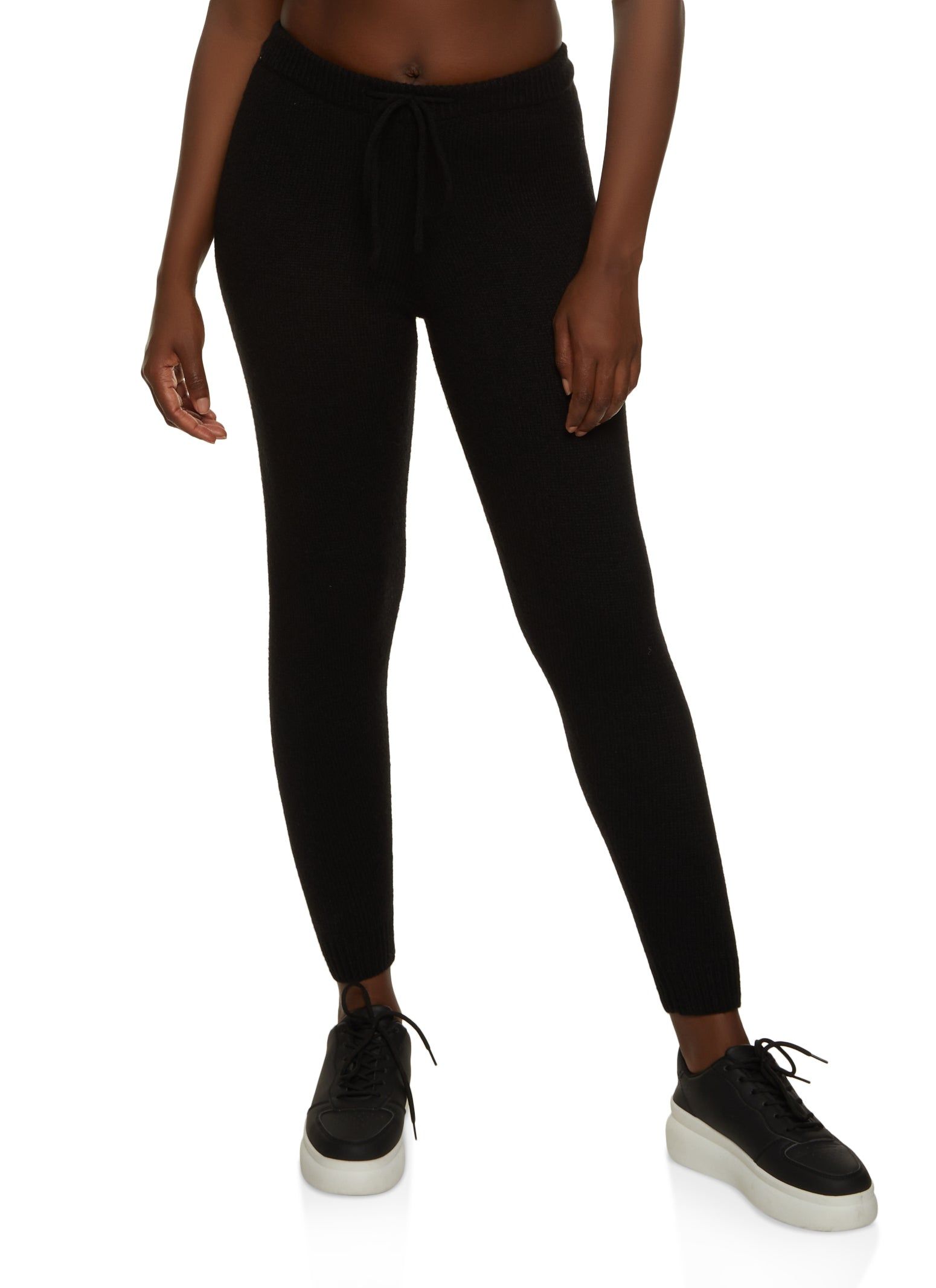 Brushed Knit High Waist Joggers sold by Rainbow