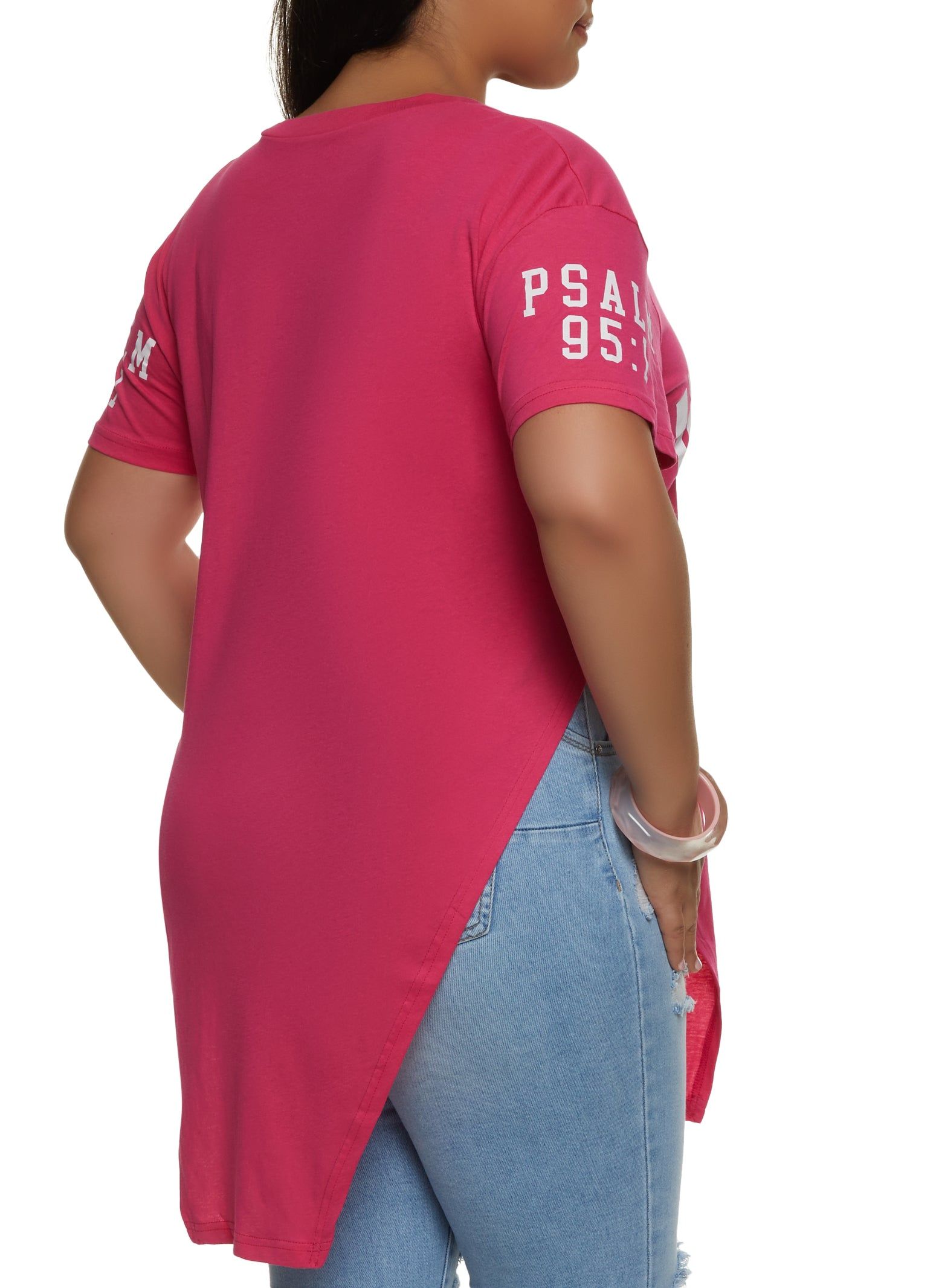 Plus Size Made to Worship Hanky Hem Graphic Tee sold by Rainbow product image thumbnail 2