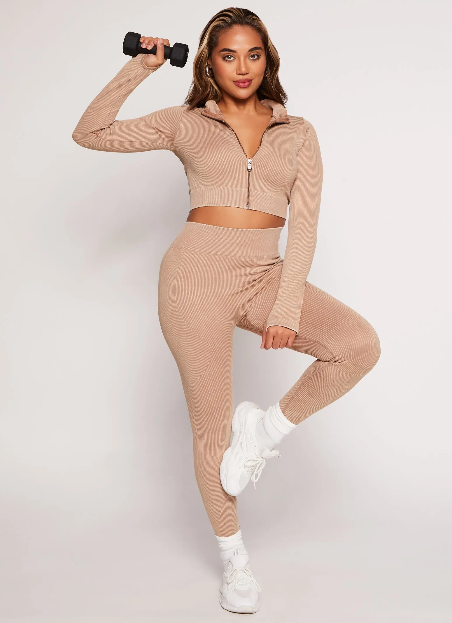 Compression Rib Seamless Leggings sold by Rainbow