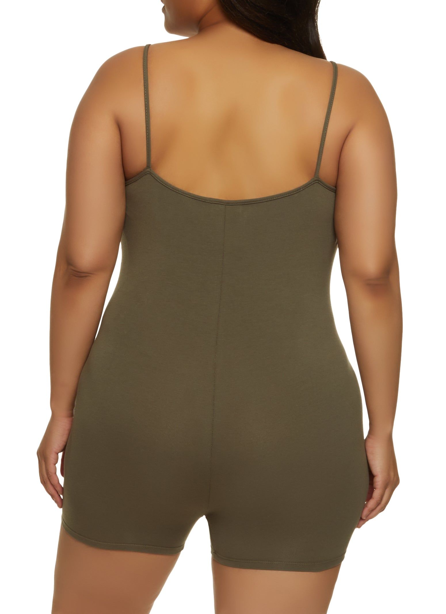 Plus Size Basic Cami Romper sold by Rainbow product image thumbnail 2