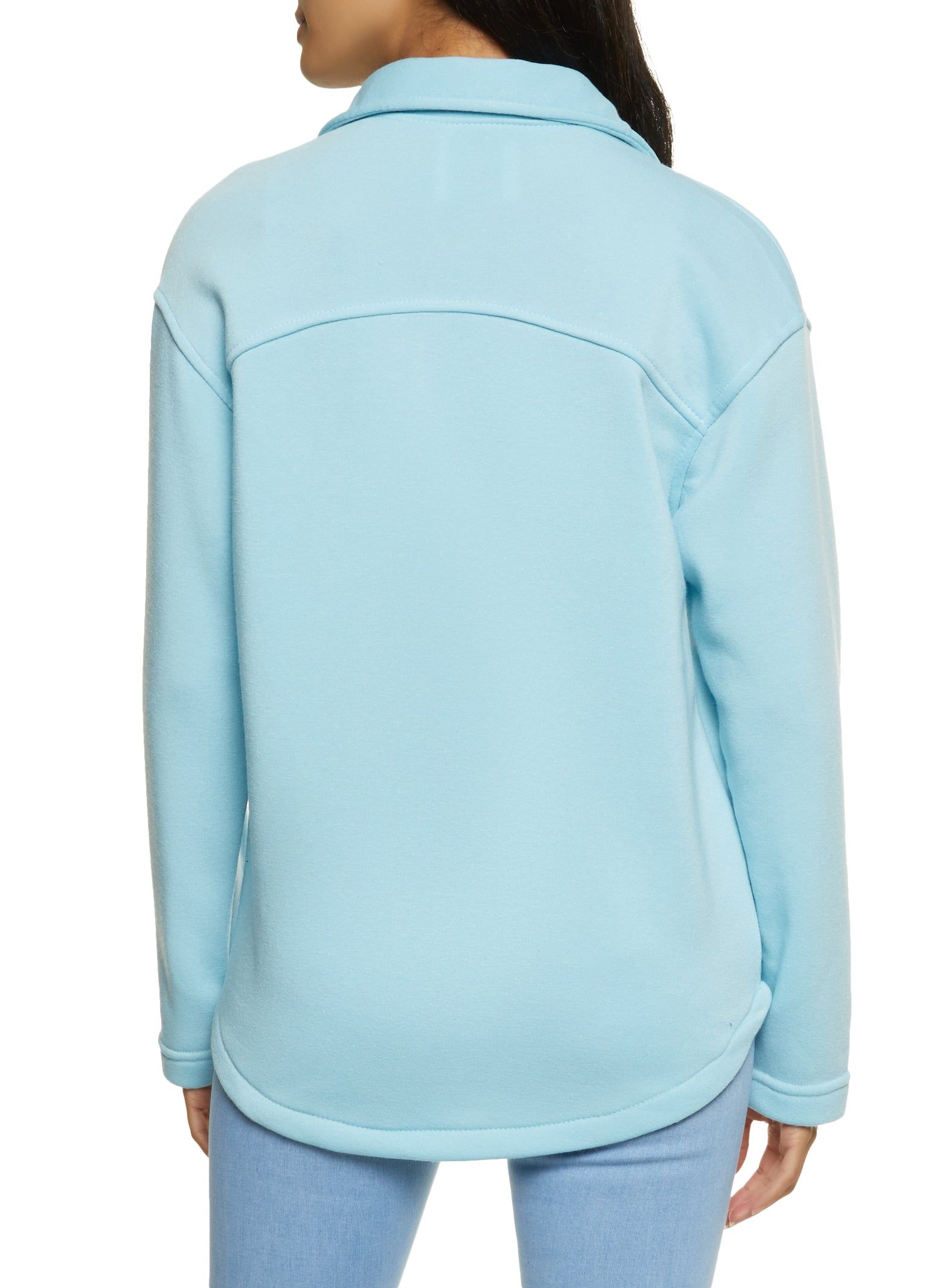 Fleece Button Front Shacket sold by Rainbow product image thumbnail 2