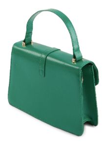 Faux Leather Buckle Detail Convertible Handbag sold by Rainbow