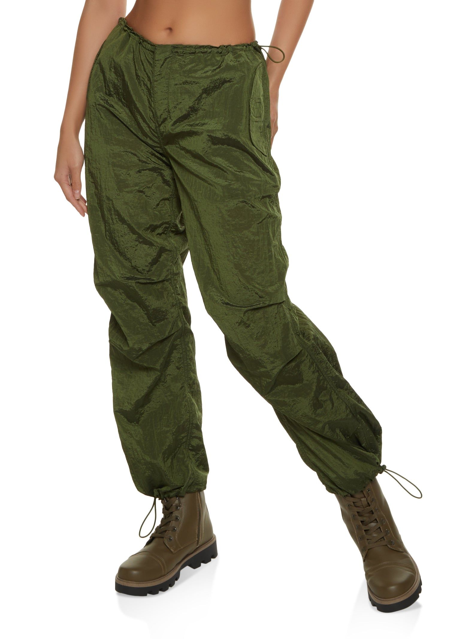 Drawstring Parachute Pants sold by Rainbow