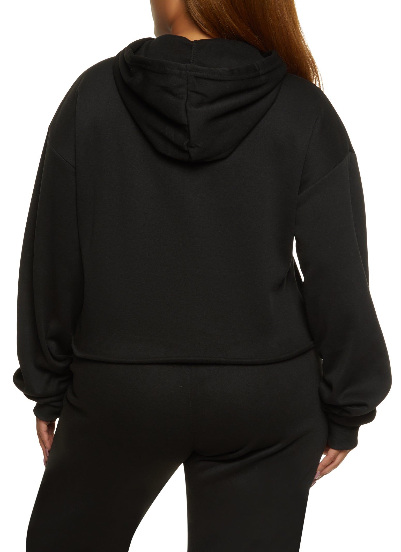 Plus Size Rhinestone Lip Hoodie sold by Rainbow product image thumbnail 3