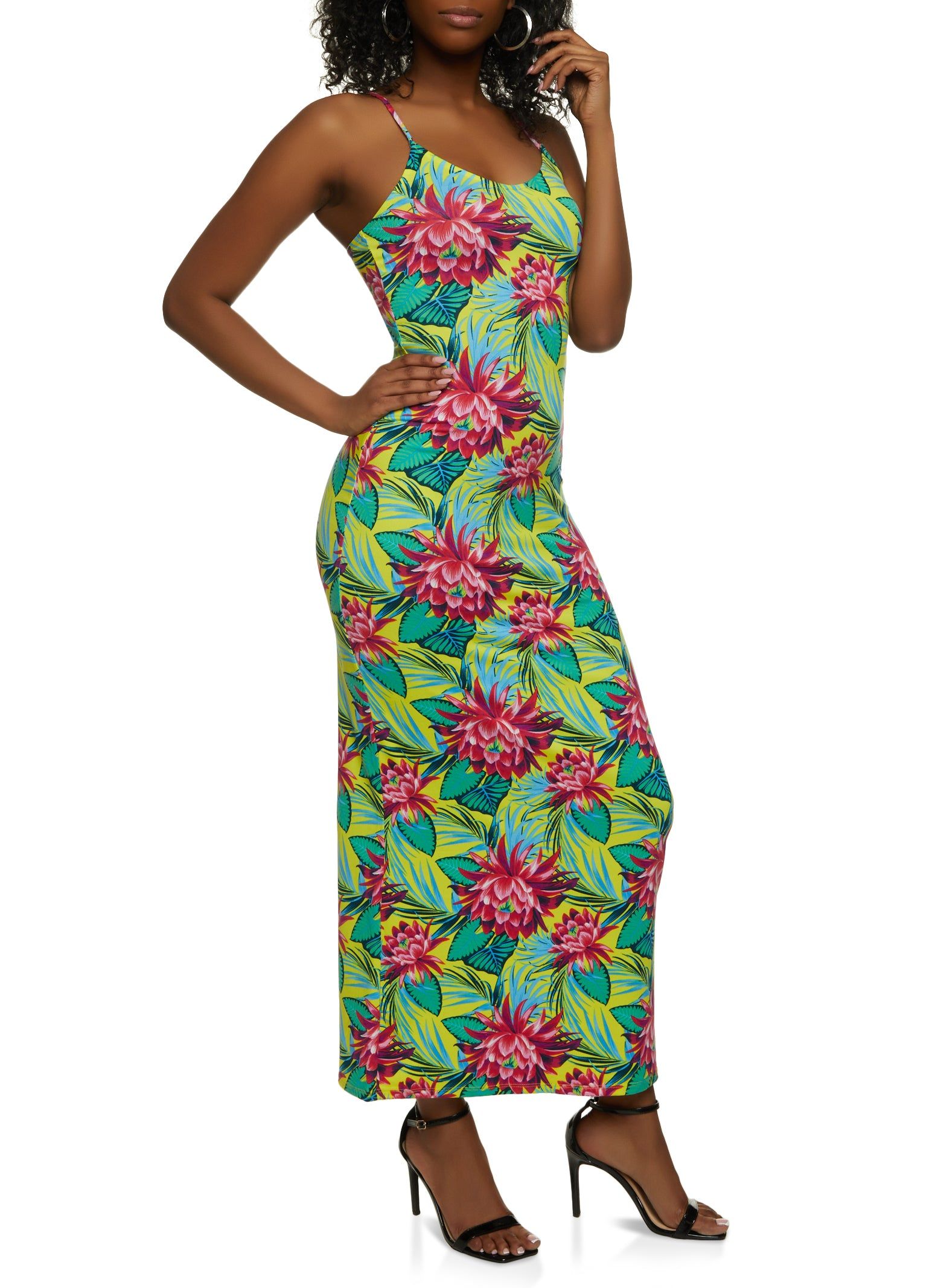 Tropical Print Cami Maxi Dress sold by Rainbow product image thumbnail 2