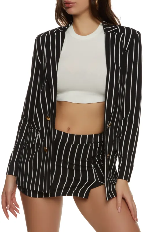 Pinstripe Button Blazer sold by Rainbow