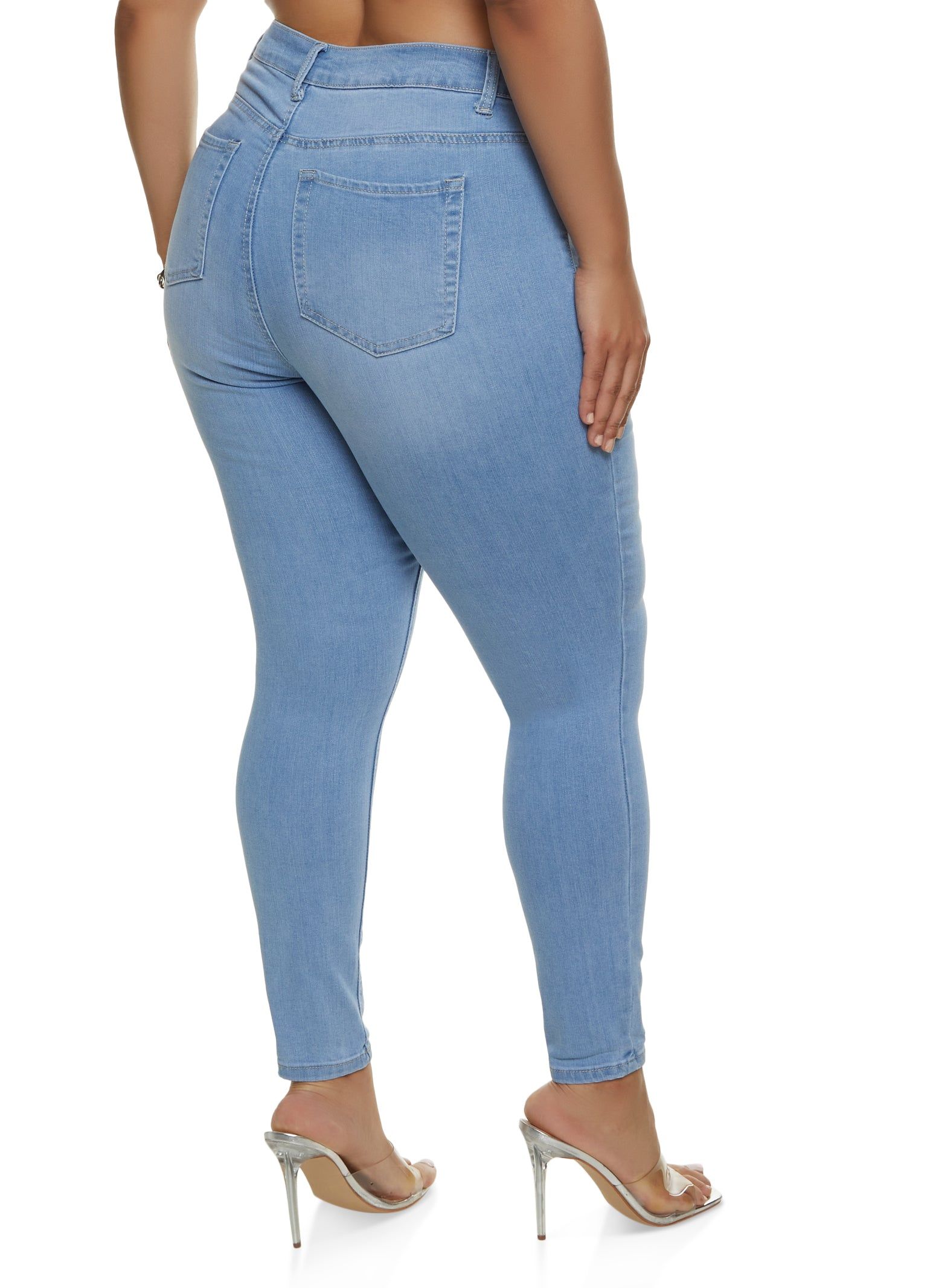 Plus Size WAX Basic High Rise Skinny Jeans sold by Rainbow product image thumbnail 2