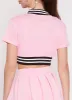 Daisy Short Sleeve Cropped Bomber Jacket sold by Rainbow