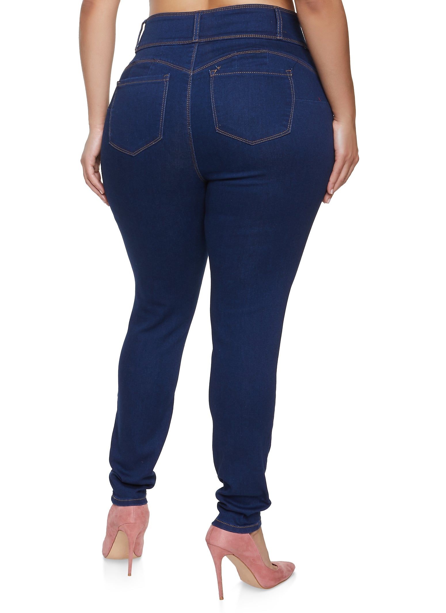 WAX Plus Size High Waisted Skinny Jeans sold by Rainbow product image thumbnail 2