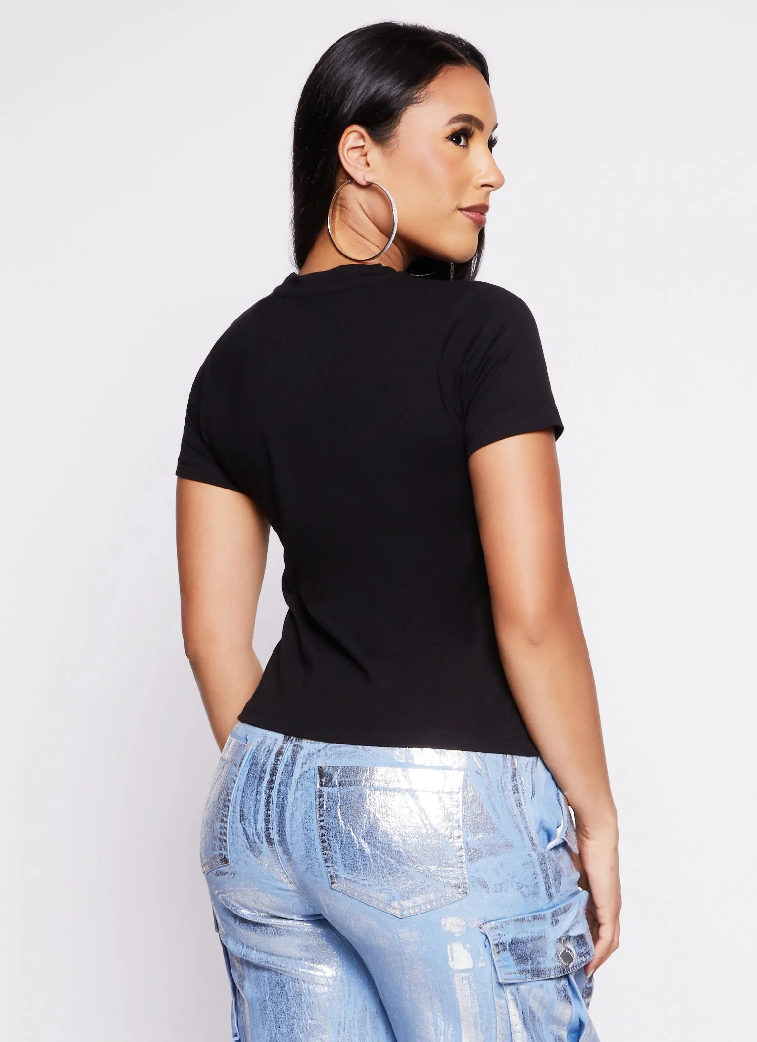 Positive Vibes Graphic T Shirt sold by Rainbow product image thumbnail 3