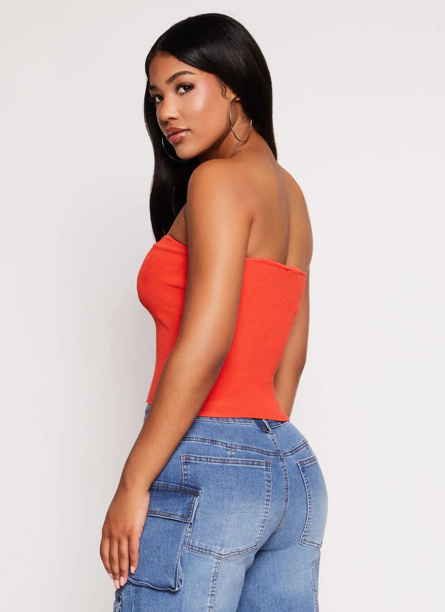 Basic Knit Tube Top sold by Rainbow product image thumbnail 3