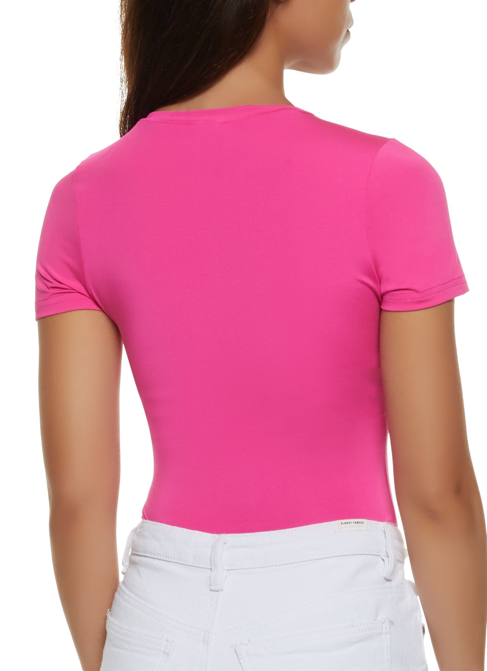 Crew Neck Short Sleeve Bodysuit sold by Rainbow product image thumbnail 3