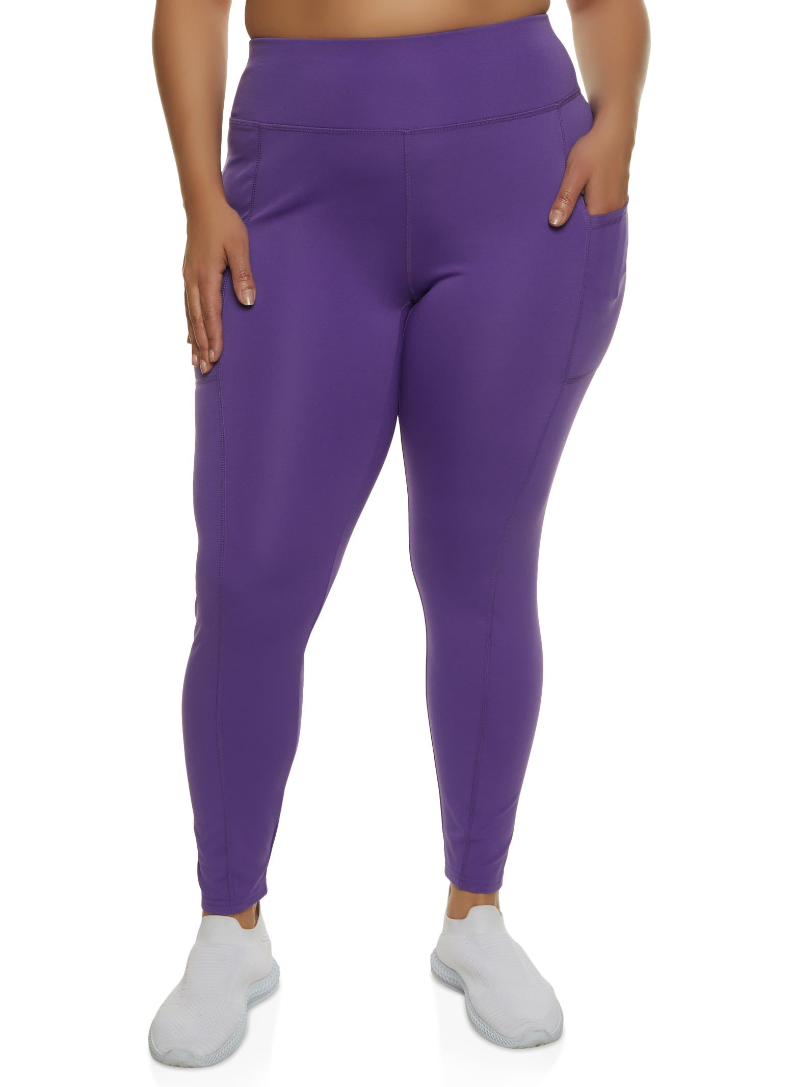 Plus Size Cell Phone Pocket Leggings sold by Rainbow