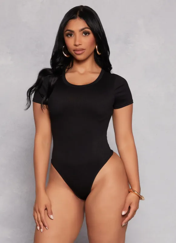 Daisy Basic Crew Neck Short Sleeve Bodysuit sold by Rainbow