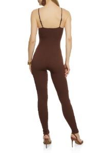 Solid Ribbed Cami Catsuit sold by Rainbow