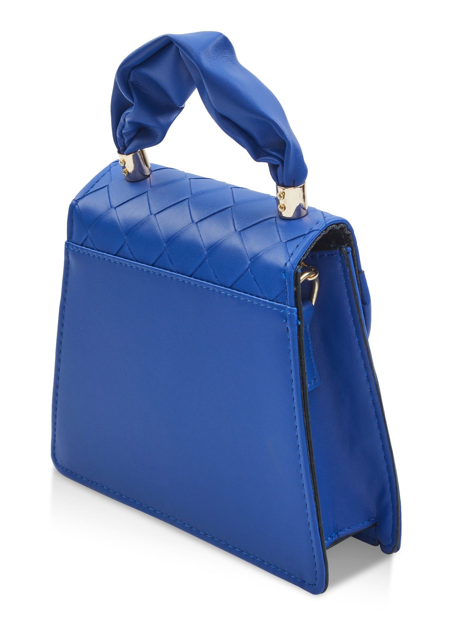 Metallic Detail Quilted Flap Convertible Handbag sold by Rainbow product image thumbnail 3