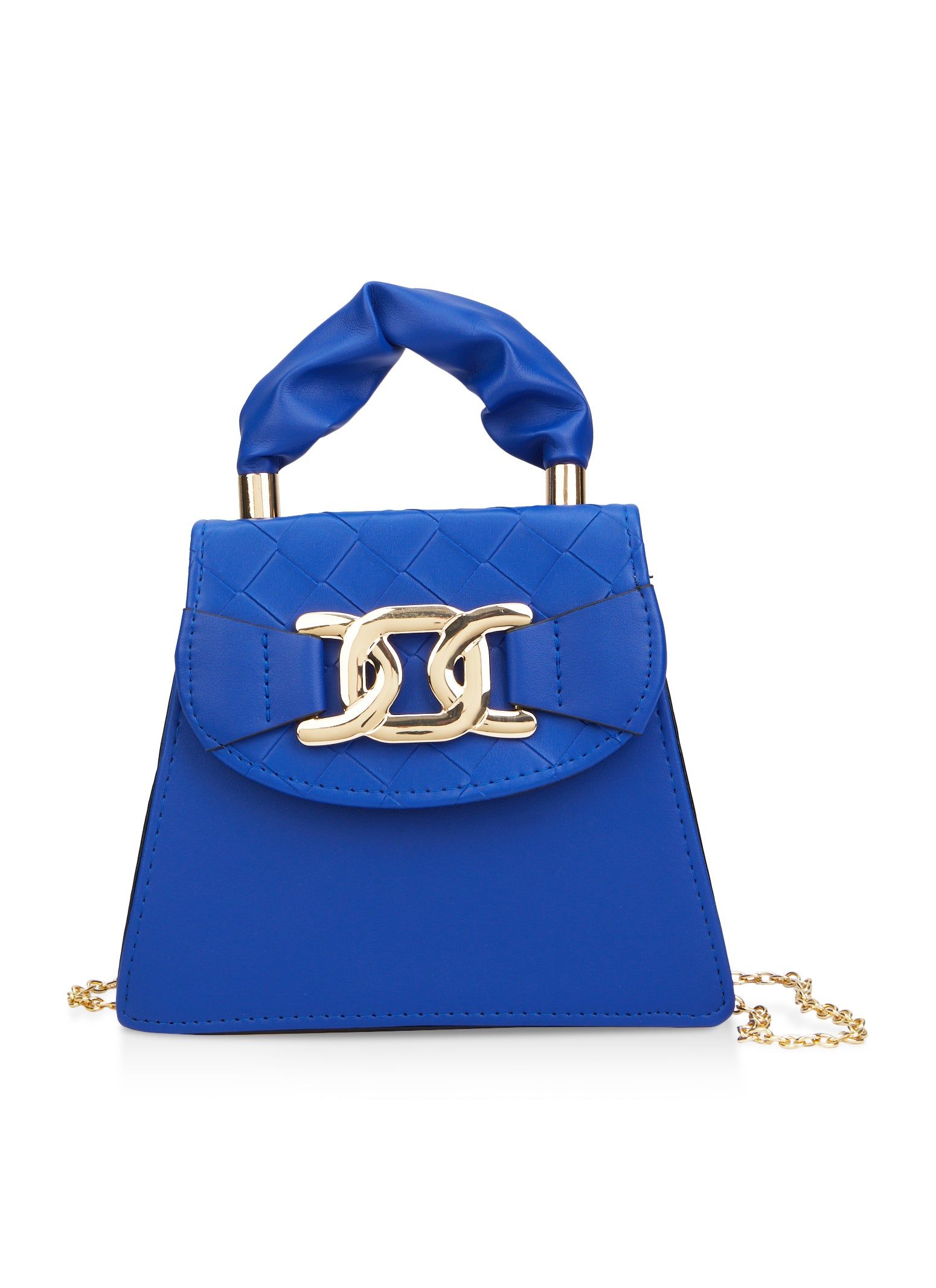 Metallic Detail Quilted Flap Convertible Handbag sold by Rainbow product image thumbnail 2