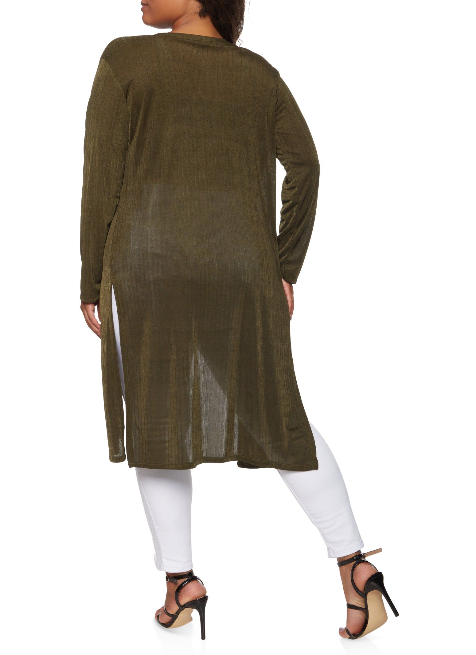 Plus Size Shimmer Knit Duster sold by Rainbow product image thumbnail 2