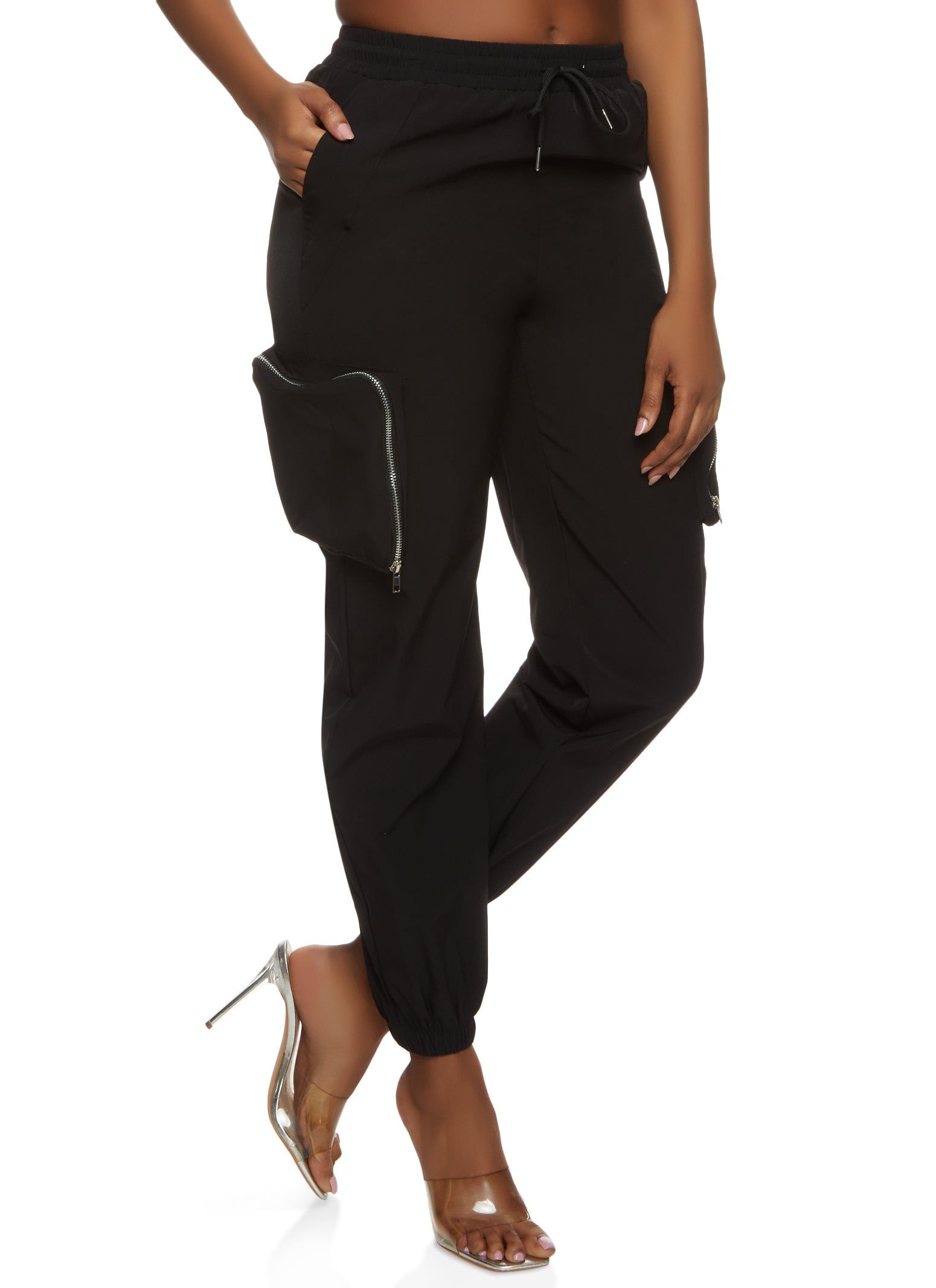 Nylon Cargo Joggers sold by Rainbow