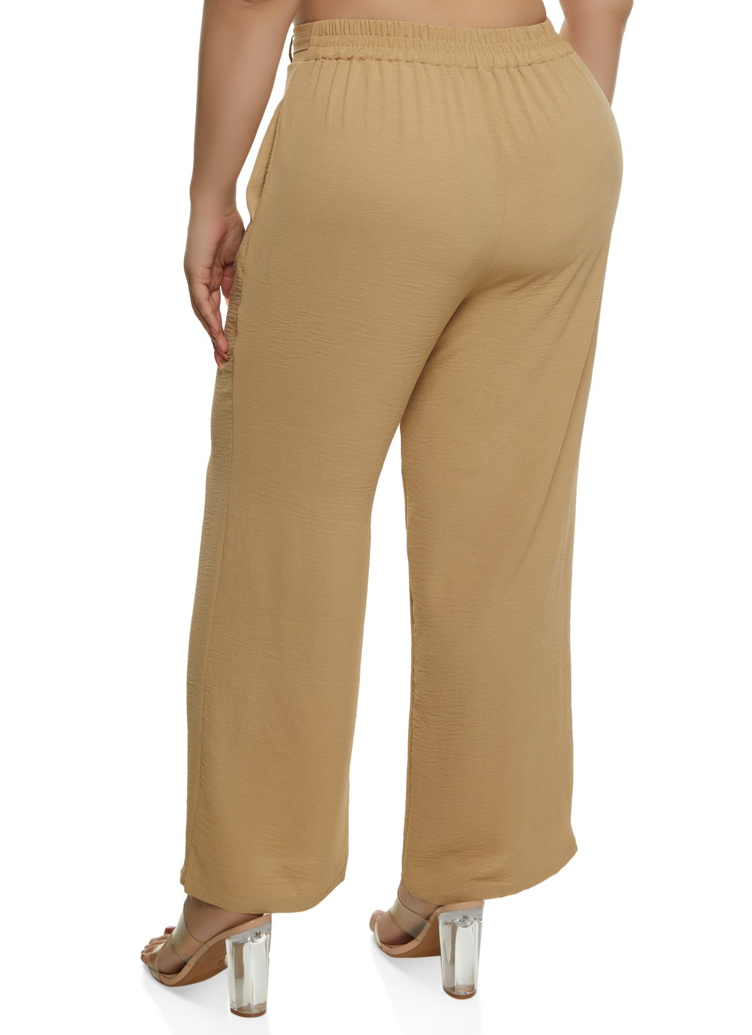 Plus Size Airy Chain Detail Wide Leg Pants sold by Rainbow product image thumbnail 2