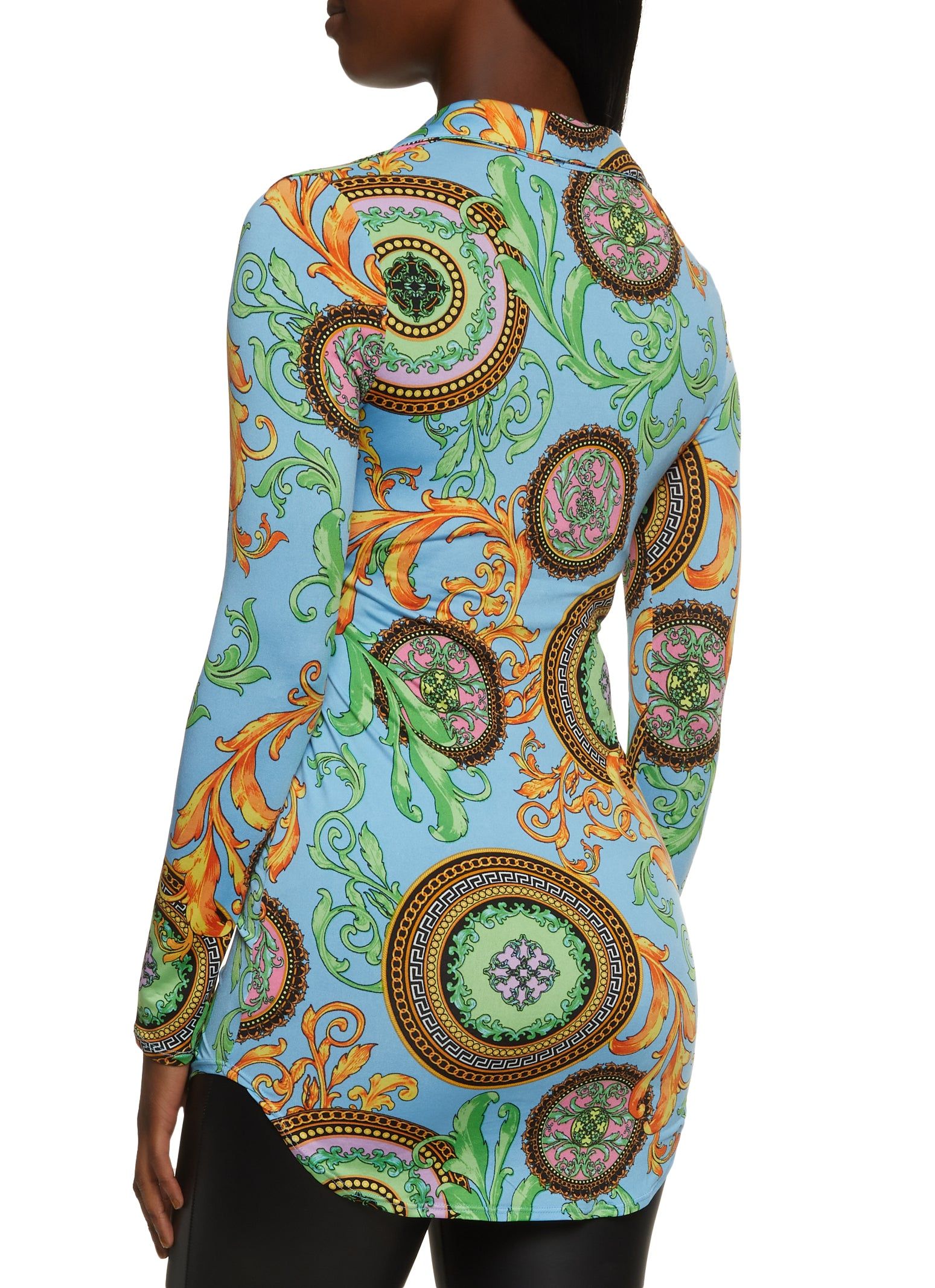 Abstract Baroque Print Shirt sold by Rainbow product image thumbnail 2