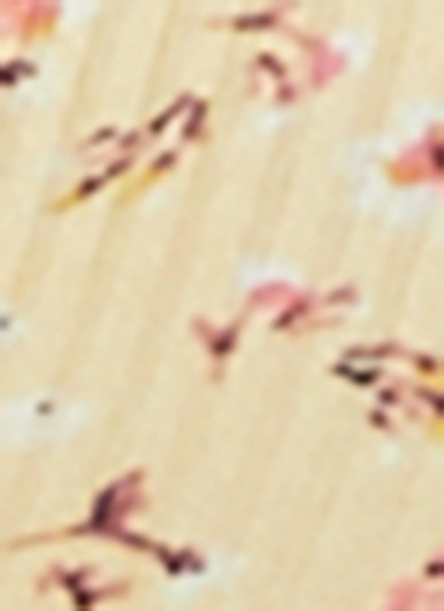 Ribbed Floral Print Twist Front Crop Top sold by Rainbow product image thumbnail 4