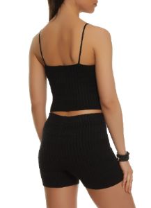Cable Knit Cropped Cami sold by Rainbow
