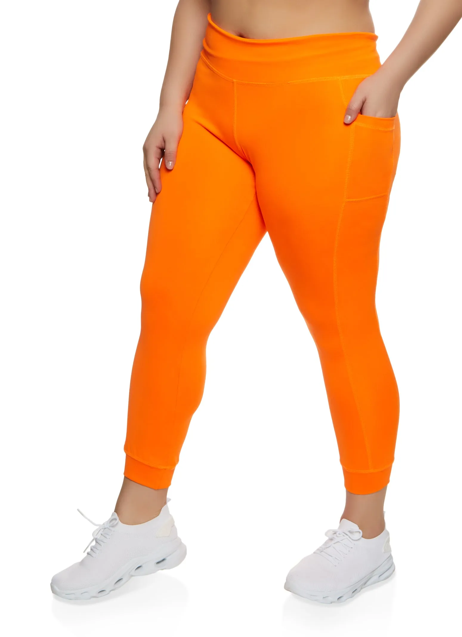 Plus Size Cell Phone Pocket Active Leggings sold by Rainbow