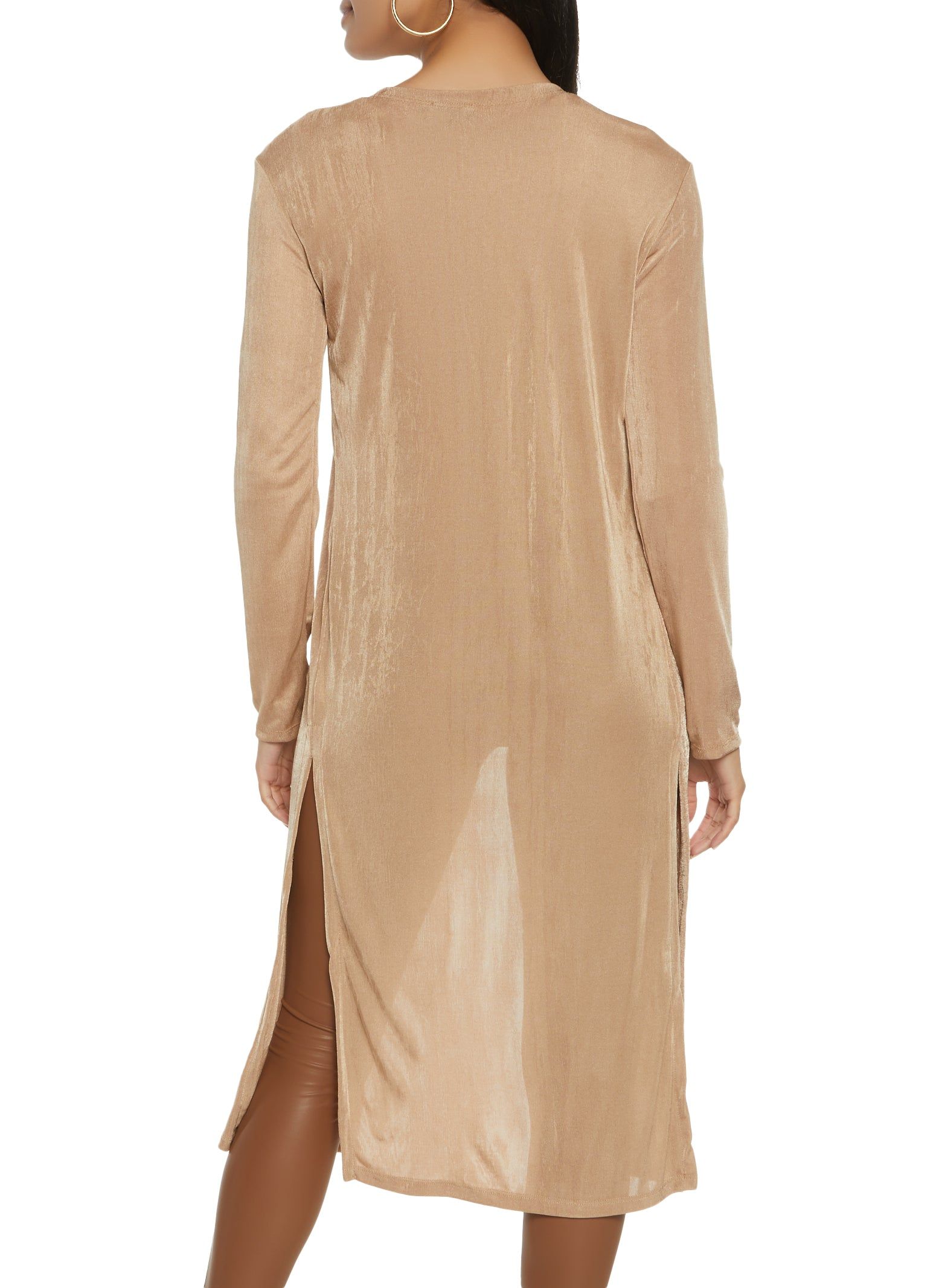 Shimmer Knit Long Sleeve Duster sold by Rainbow product image thumbnail 2