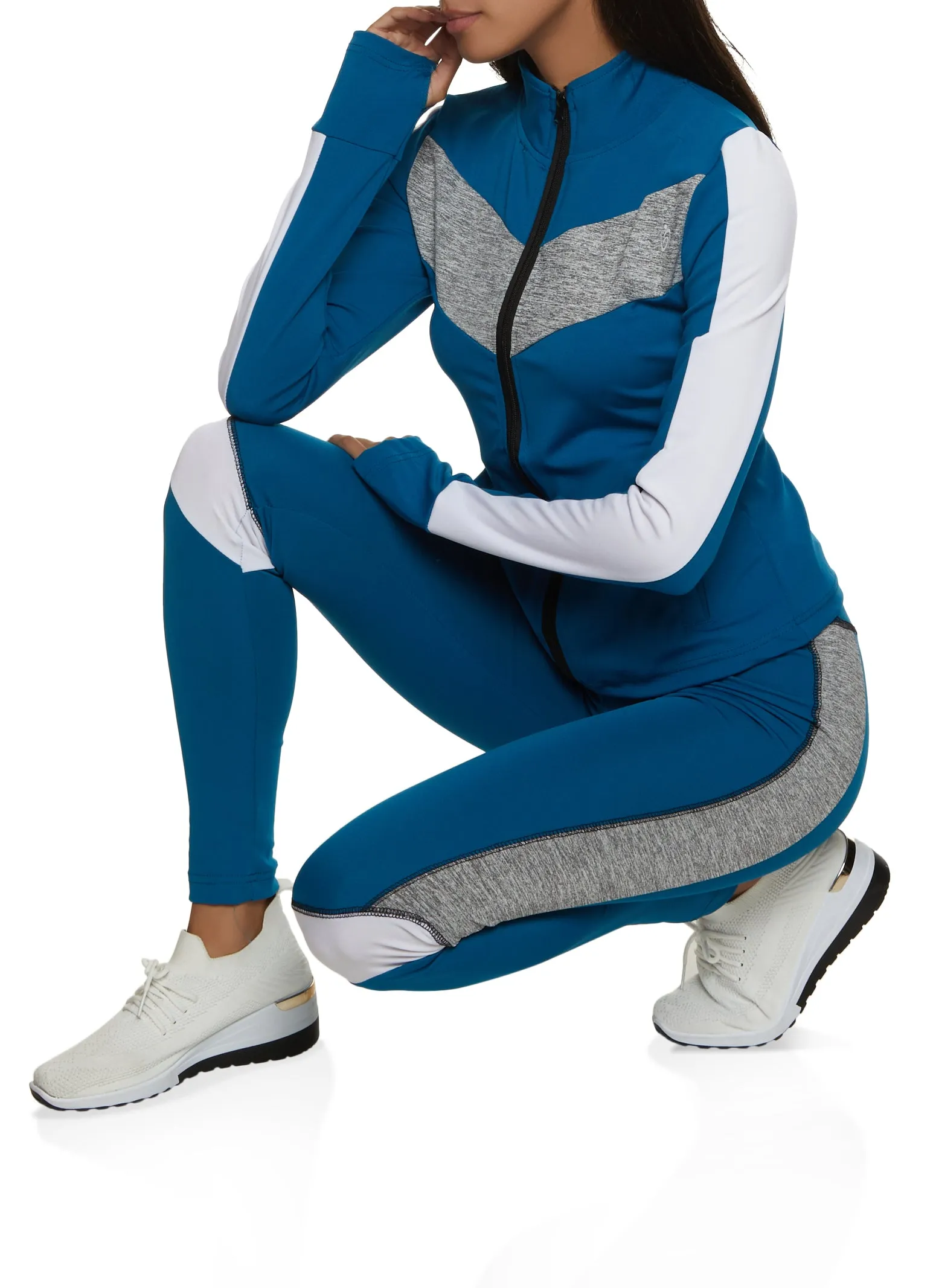 Chevron Zip Front Active Track Jacket sold by Rainbow product image thumbnail 2