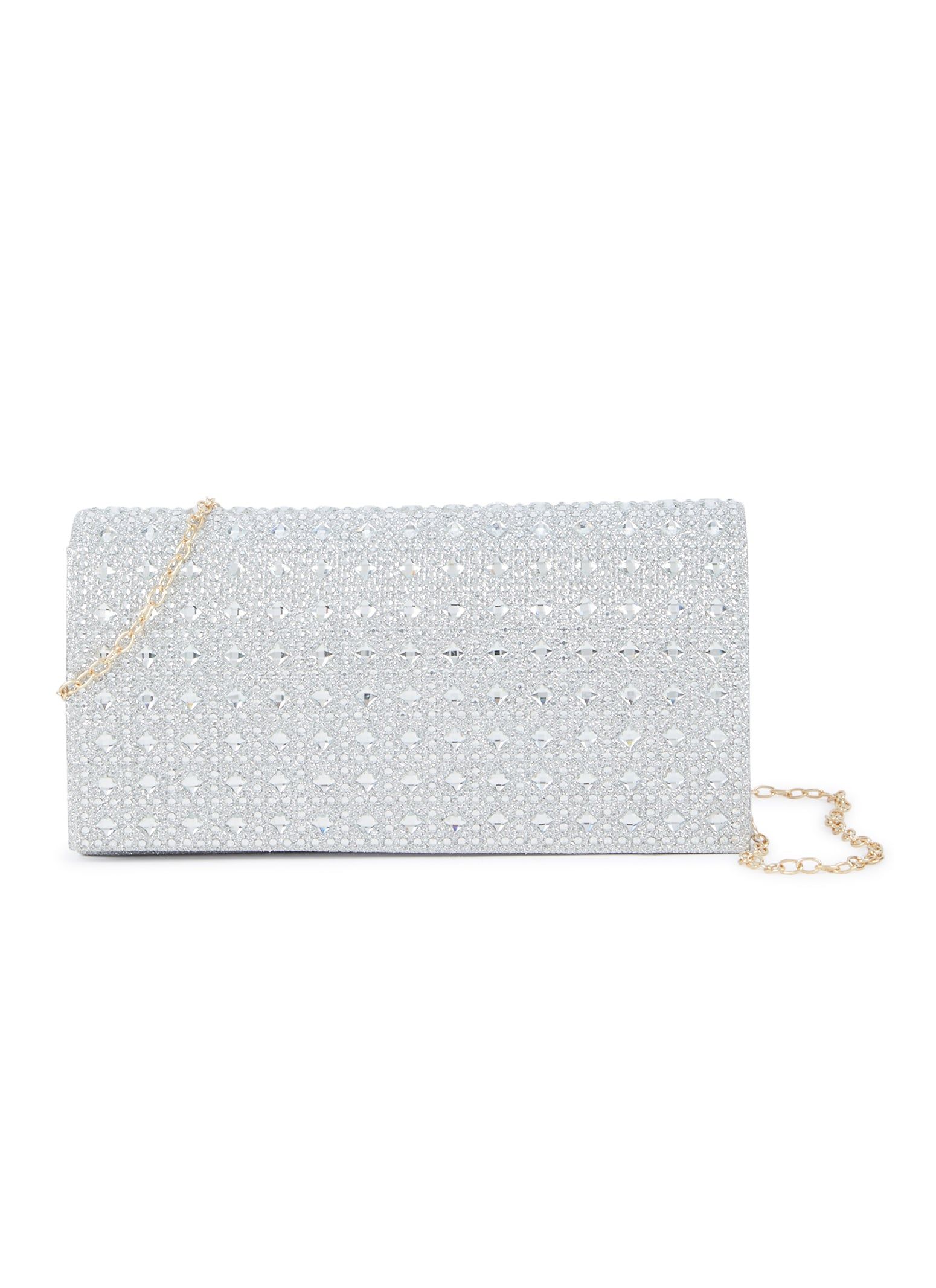 Rhinestone Studded Lurex Crossbody Clutch sold by Rainbow product image thumbnail 2