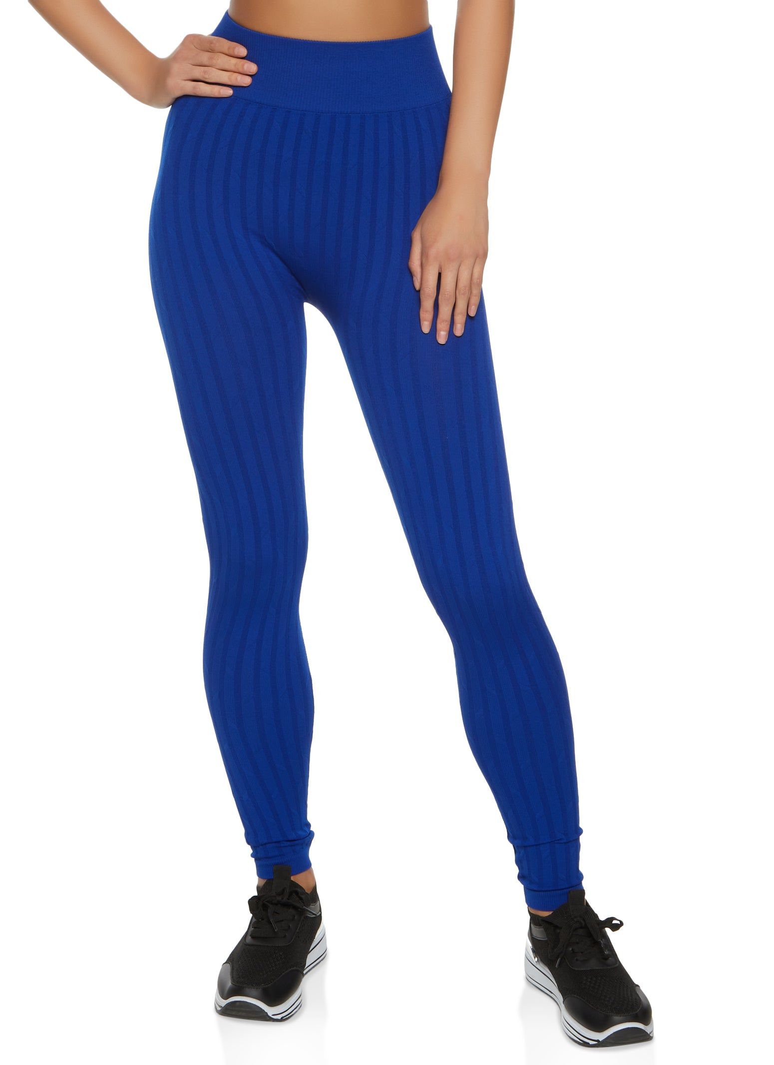 Seamless Ribbed High Waisted Leggings sold by Rainbow