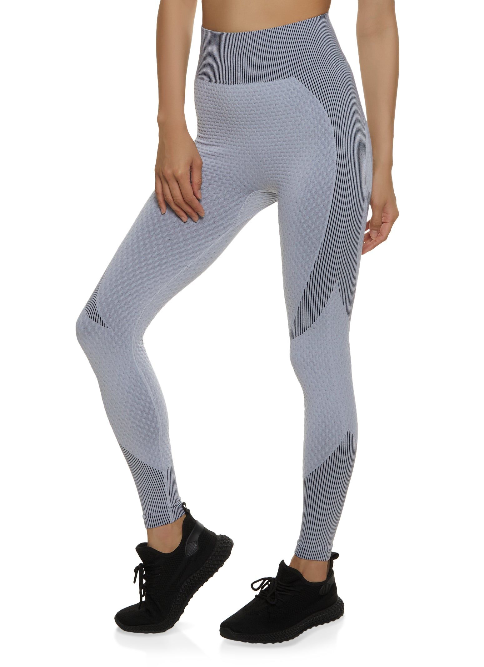 Textured Knit High Waisted Leggings sold by Rainbow