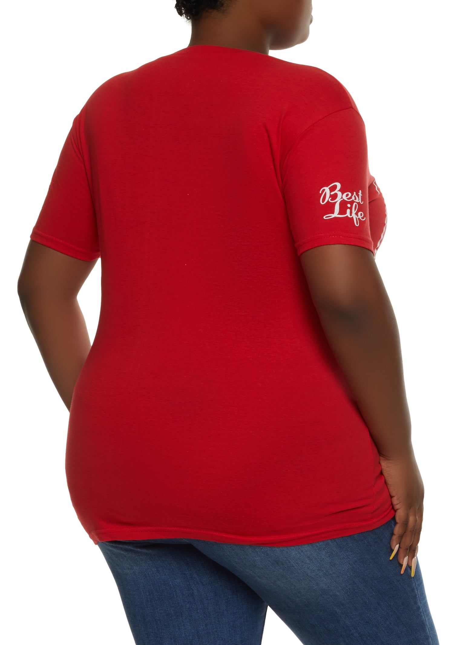 Plus Size Best Life Graphic Tee sold by Rainbow product image thumbnail 2
