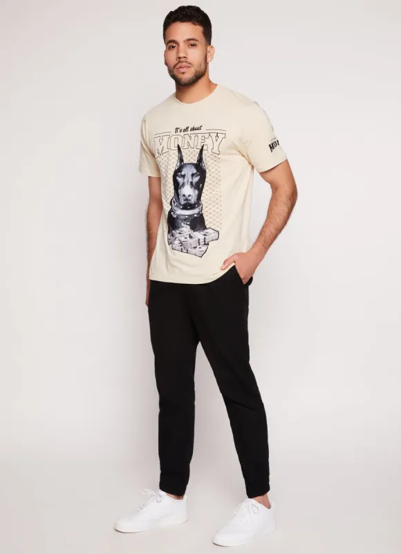 Mens Twill Drawstring Stretch Joggers sold by Rainbow