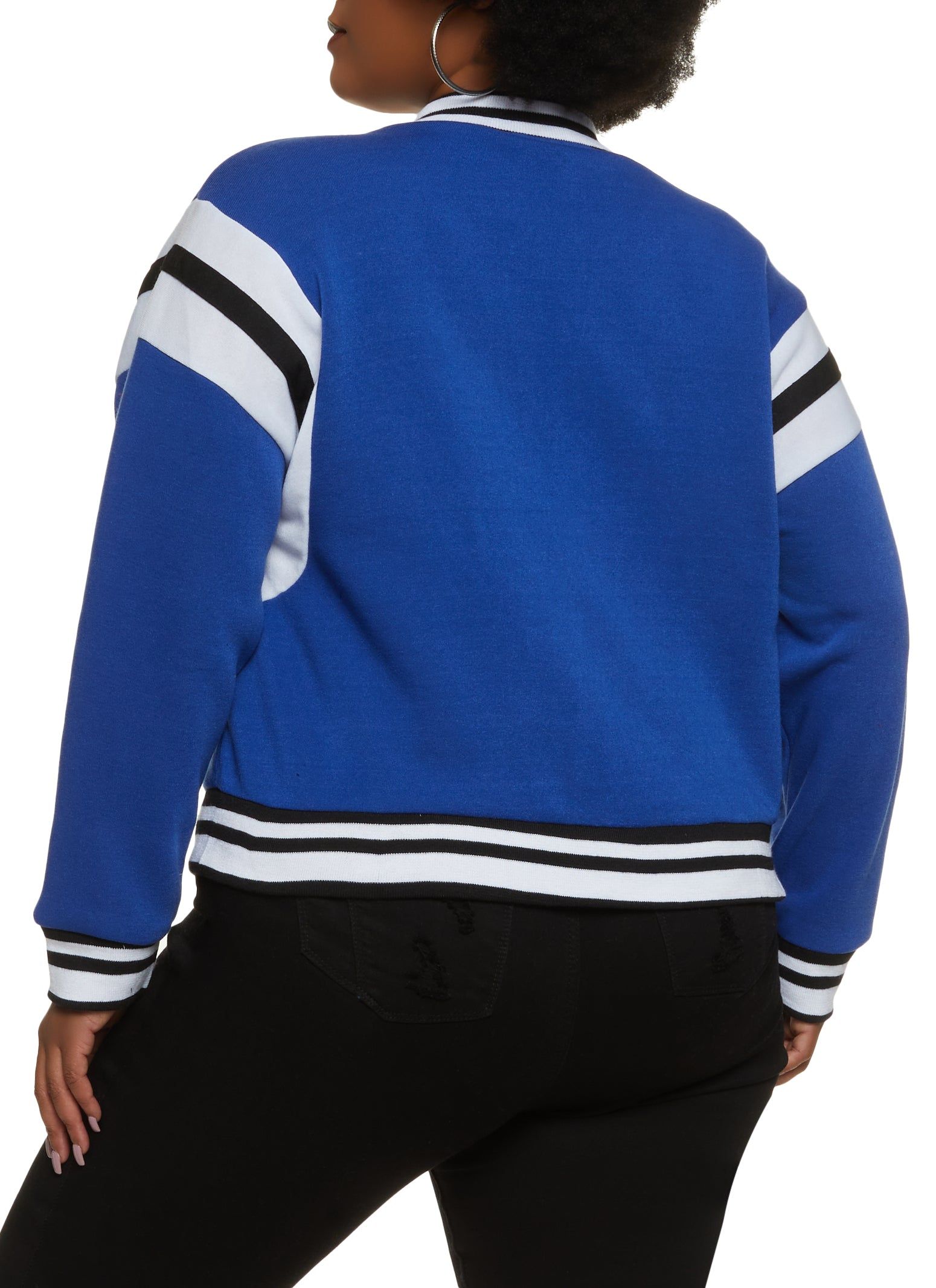 Plus Size New York Patch Varsity Jacket sold by Rainbow product image thumbnail 2