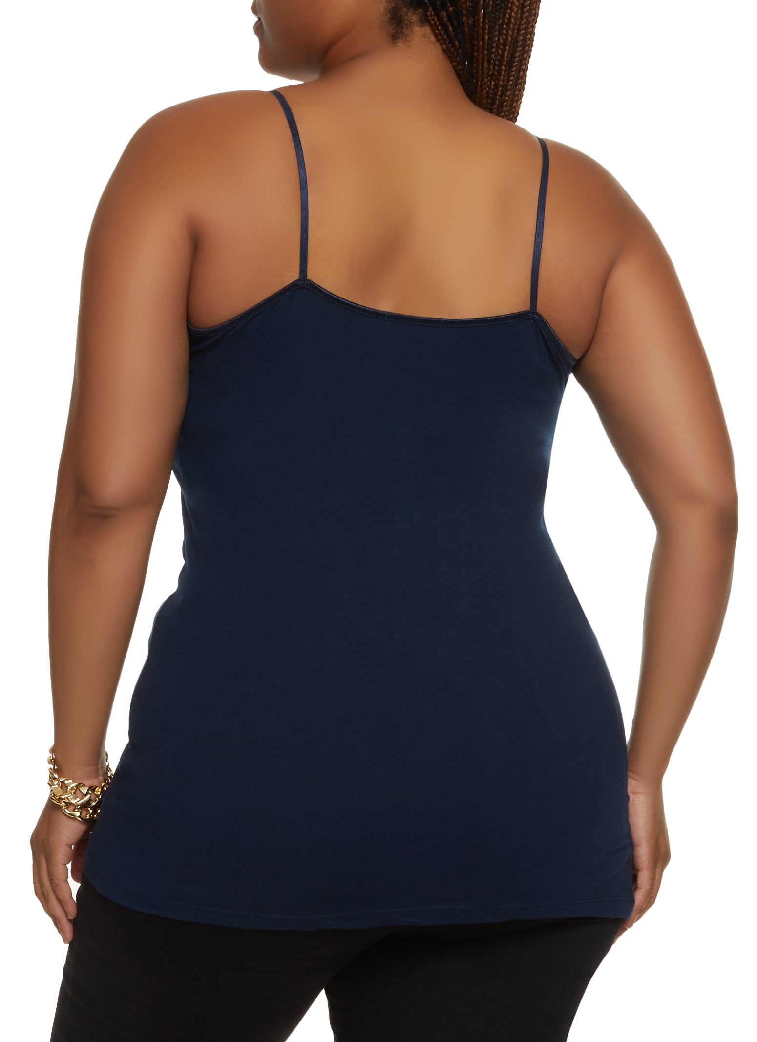 Plus Size Solid Scoop Neck Cami sold by Rainbow product image thumbnail 2