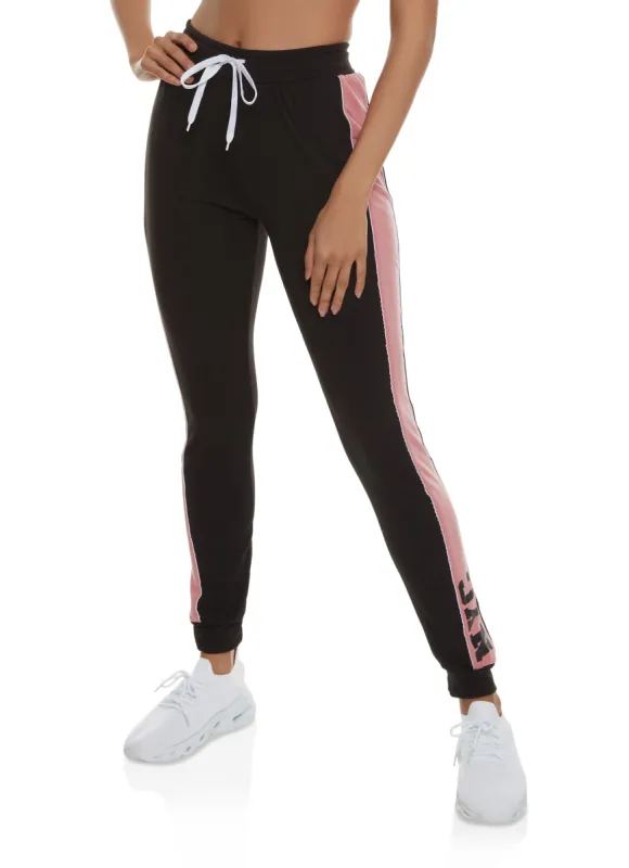 Side Stripe NYC Joggers sold by Rainbow