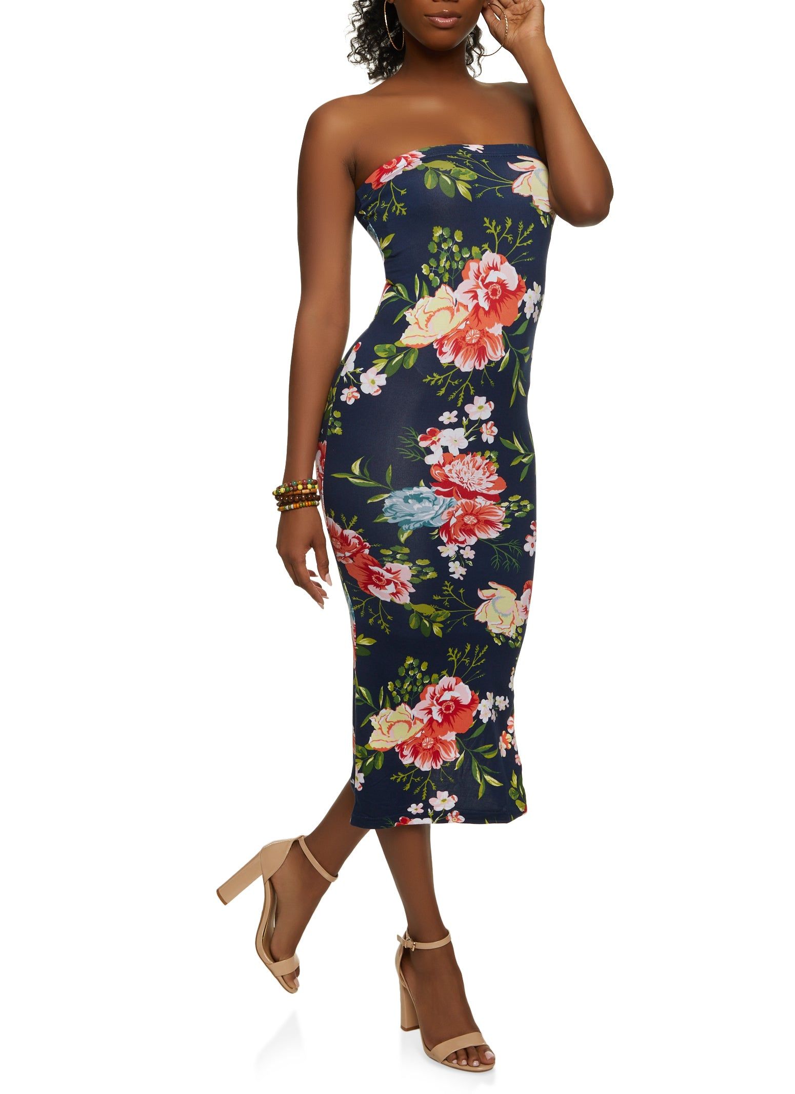 Floral Midi Tube Dress sold by Rainbow product image thumbnail 2