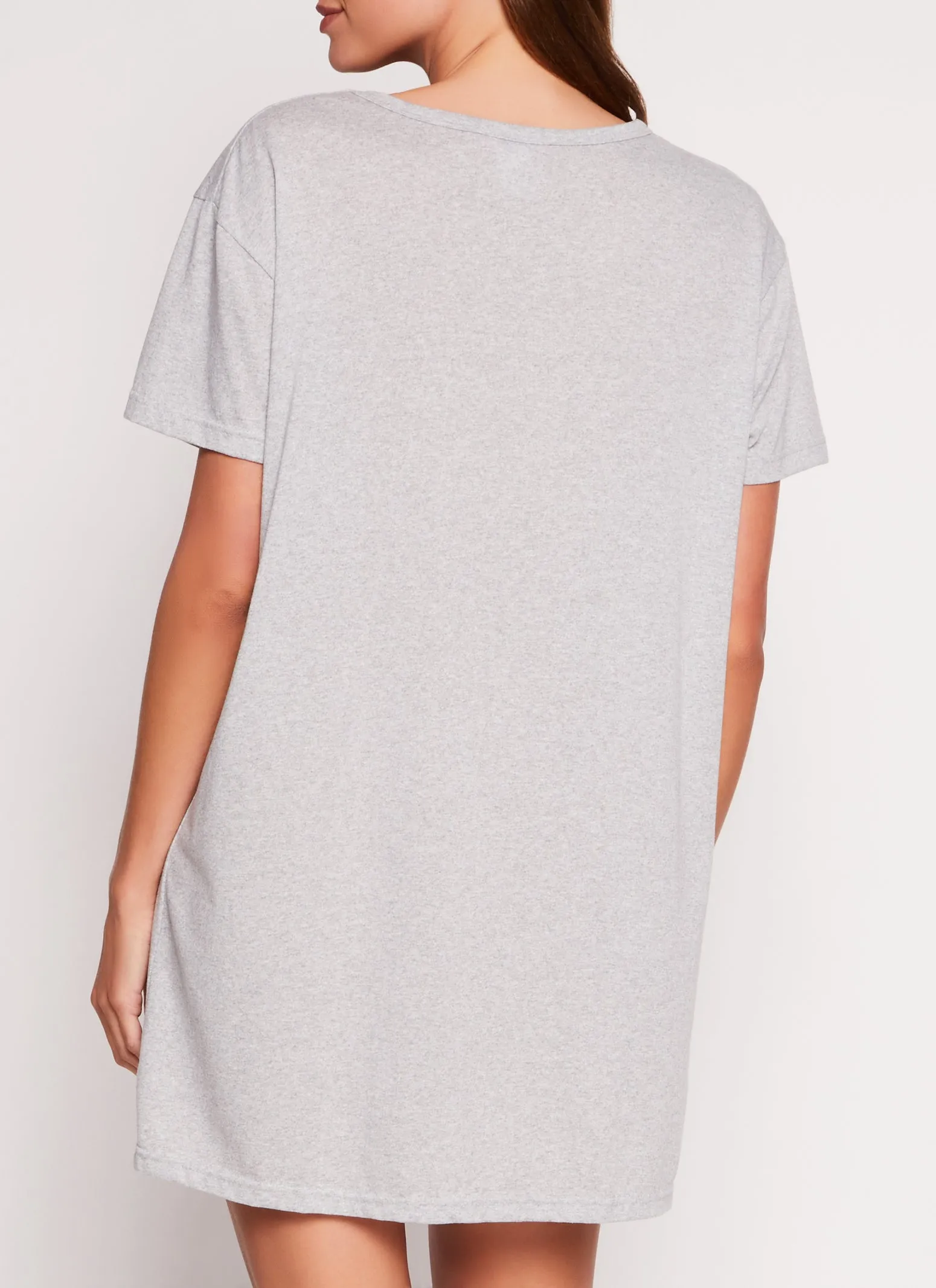 Graphic Crew Neck Short Sleeve Nightgown sold by Rainbow product image thumbnail 3
