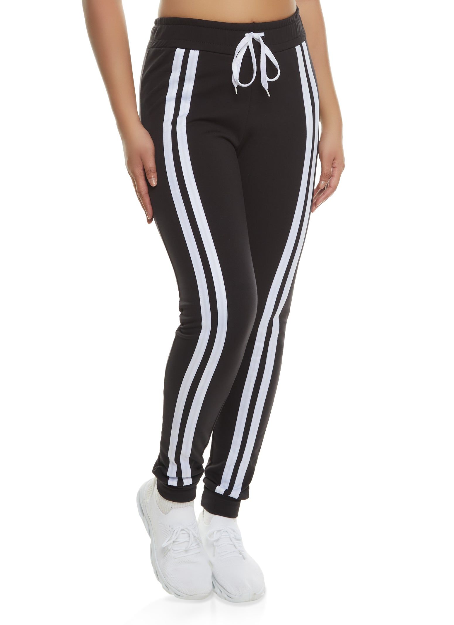 Varsity Stripe Front Joggers sold by Rainbow