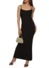 Ribbed Scoop Neck Cami Maxi Dress sold by Rainbow